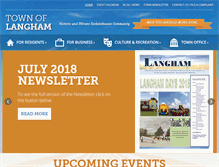 Tablet Screenshot of langham.ca